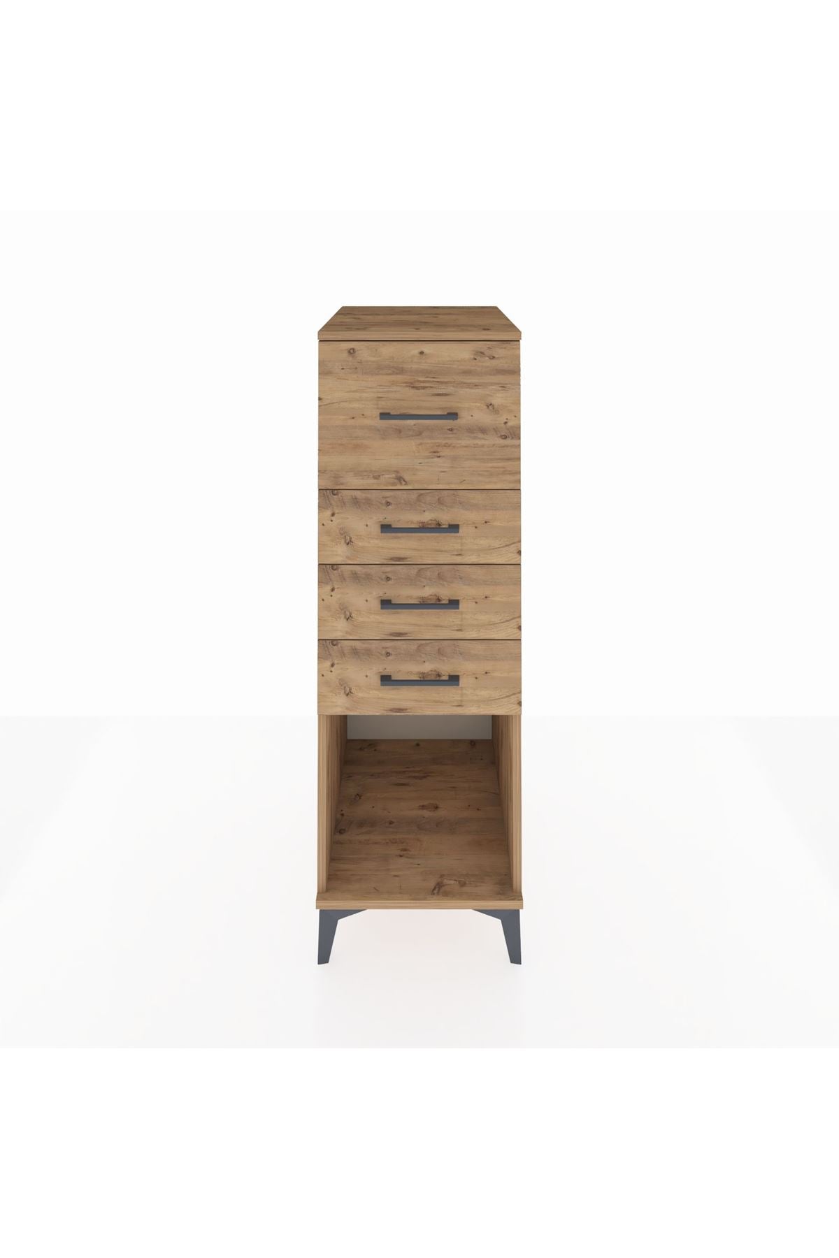 Kronos Dolap 4 Çekmeceli 44x59x134 Çam-Çam