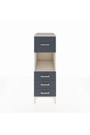 Kronos Dolap Tek Raflı 4 Çekmeceli 44x59x134 Aytaşı-Antrasit