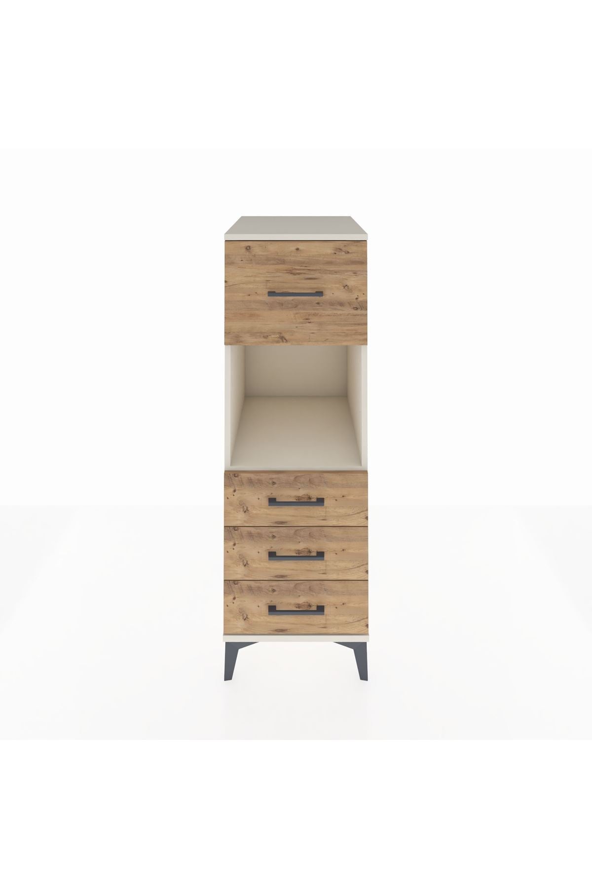 Kronos Dolap Tek Raflı 4 Çekmeceli 44x59x134 Aytaşı-Çam