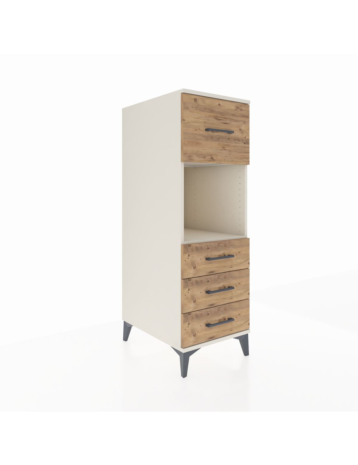 Kronos Dolap Tek Raflı 4 Çekmeceli 44x59x134 Aytaşı-Çam