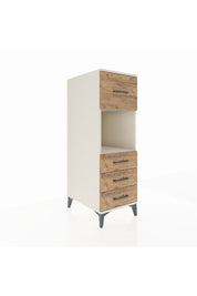 Kronos Dolap Tek Raflı 4 Çekmeceli 44x59x134 Aytaşı-Çam