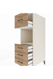 Kronos Dolap Tek Raflı 4 Çekmeceli 44x59x134 Aytaşı-Çam