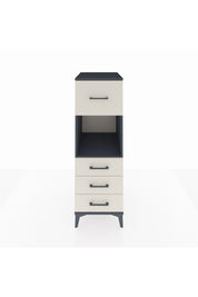 Kronos Dolap Tek Raflı 4 Çekmeceli 44x59x134 Antrasit-Aytaşı