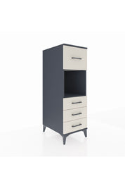 Kronos Dolap Tek Raflı 4 Çekmeceli 44x59x134 Antrasit-Aytaşı