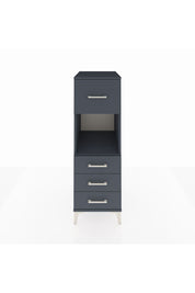 Kronos Dolap Tek Raflı 4 Çekmeceli 44x59x134 Antrasit-Antrasit