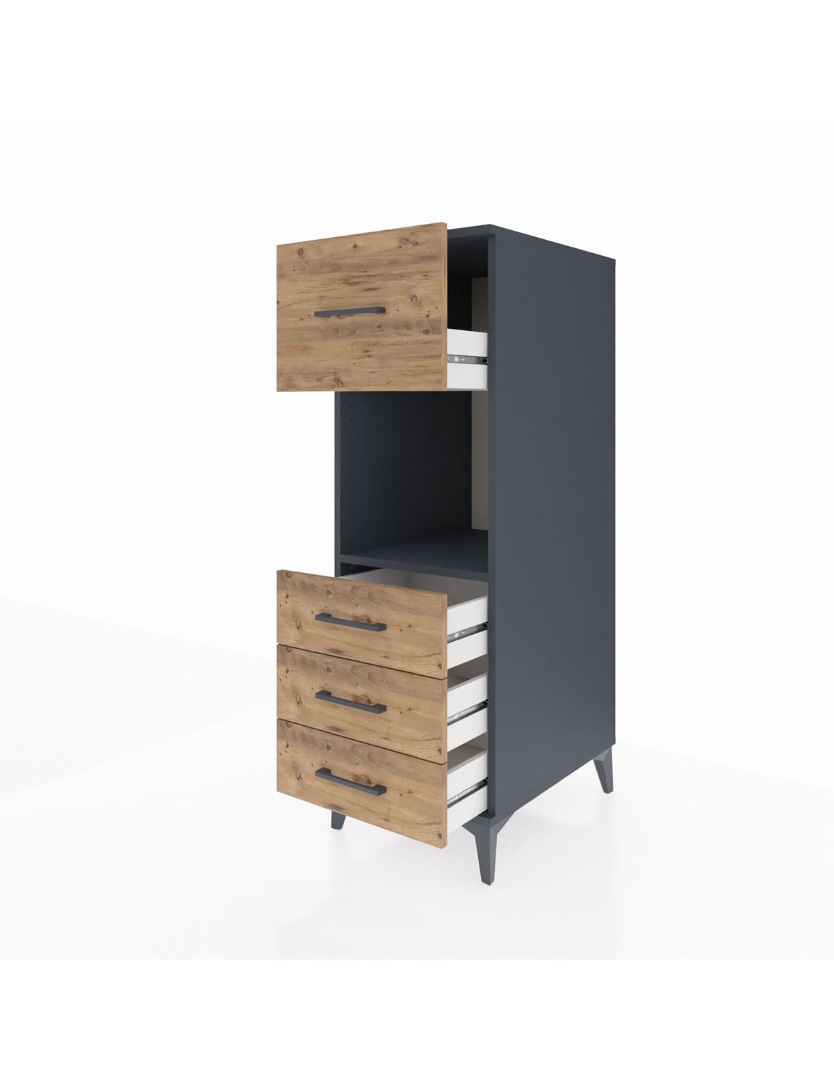 Kronos Dolap Tek Raflı 4 Çekmeceli 44x59x134 - S82M094V6C