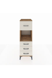 Kronos Dolap Tek Raflı 4 Çekmeceli 44x59x134 Çam-Aytaşı