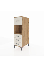 Kronos Dolap Tek Raflı 4 Çekmeceli 44x59x134 Çam-Aytaşı