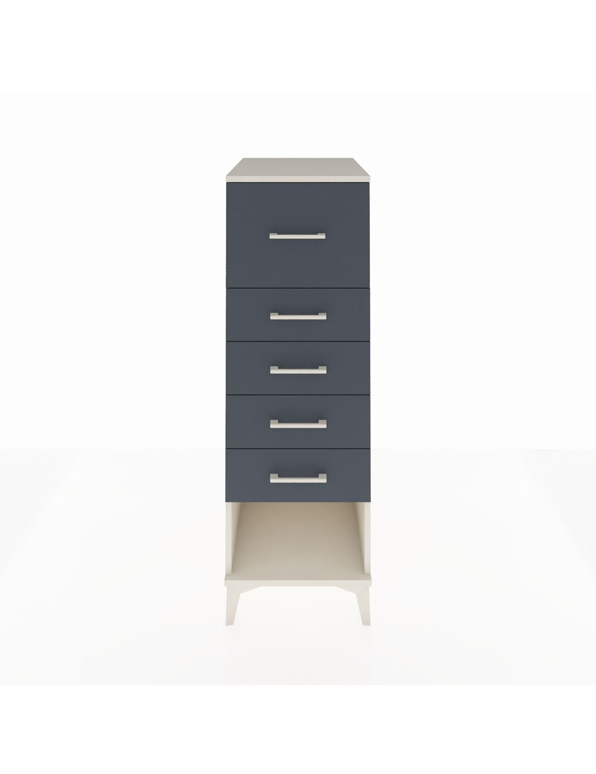 Kronos Dolap 5 Çekmeceli 44x59x134 Aytaşı-Antrasit