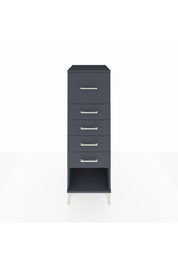 Kronos Dolap 5 Çekmeceli 44x59x134 Antrasit-Antrasit