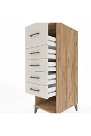 Kronos Dolap 5 Çekmeceli 44x59x134 Çam-Aytaşı
