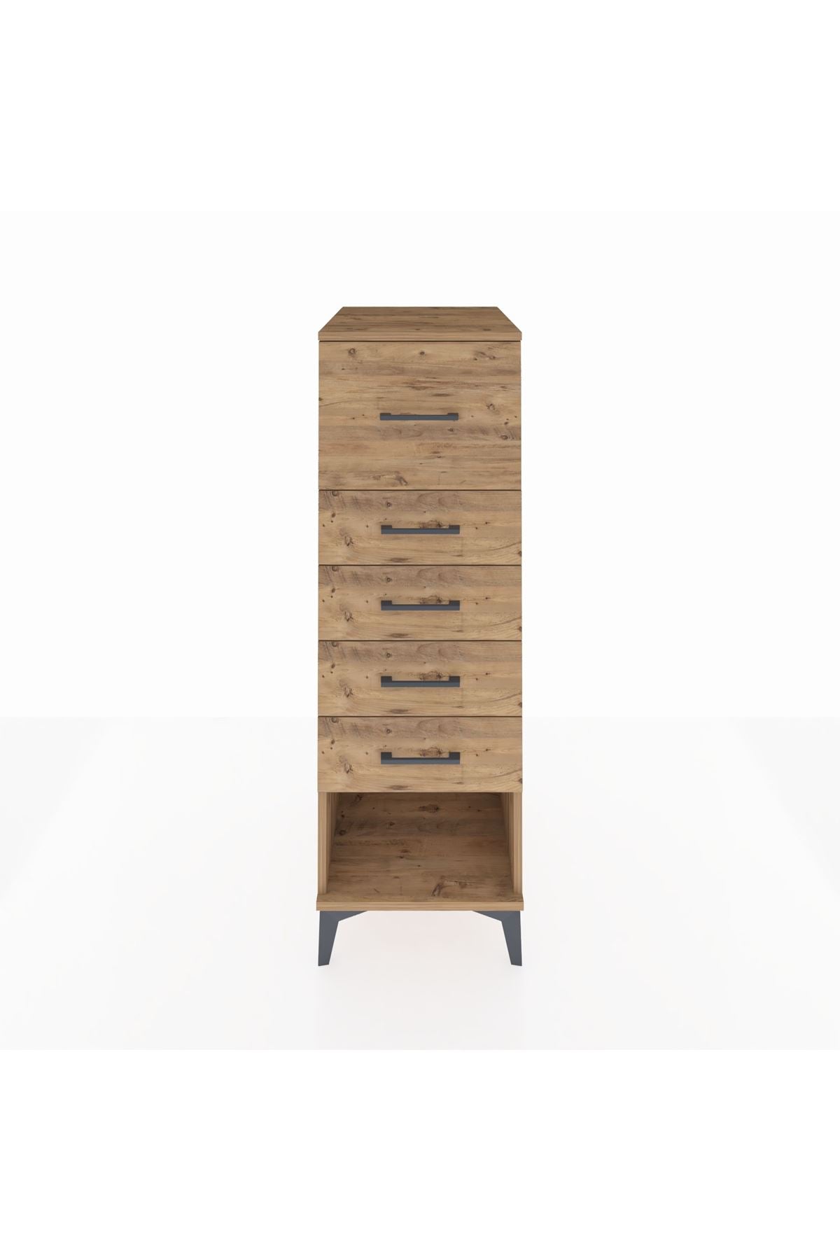 Kronos Dolap 5 Çekmeceli 44x59x134 Çam-Çam
