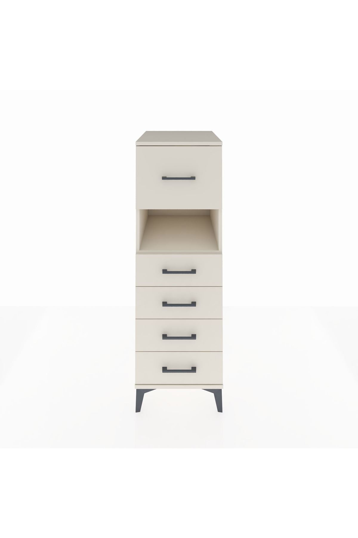 Kronos Dolap Tek Raflı 5 Çekmeceli 44x59x134 Aytaşı-Aytaşı