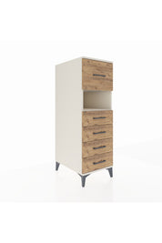 Kronos Dolap Tek Raflı 5 Çekmeceli 44x59x134 Aytaşı-Çam