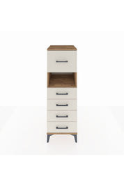 Kronos Dolap Tek Raflı 5 Çekmeceli 44x59x134 Çam-Aytaşı