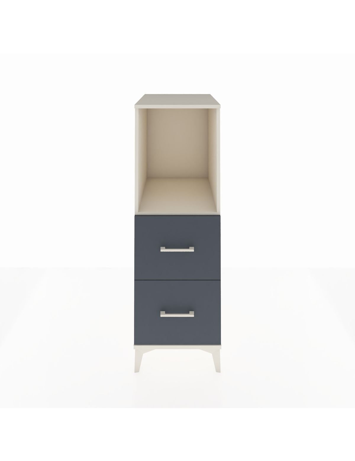 Kronos Dolap Tek Raflı 2 Çekmeceli 44x59x134 Aytaşı-Antrasit