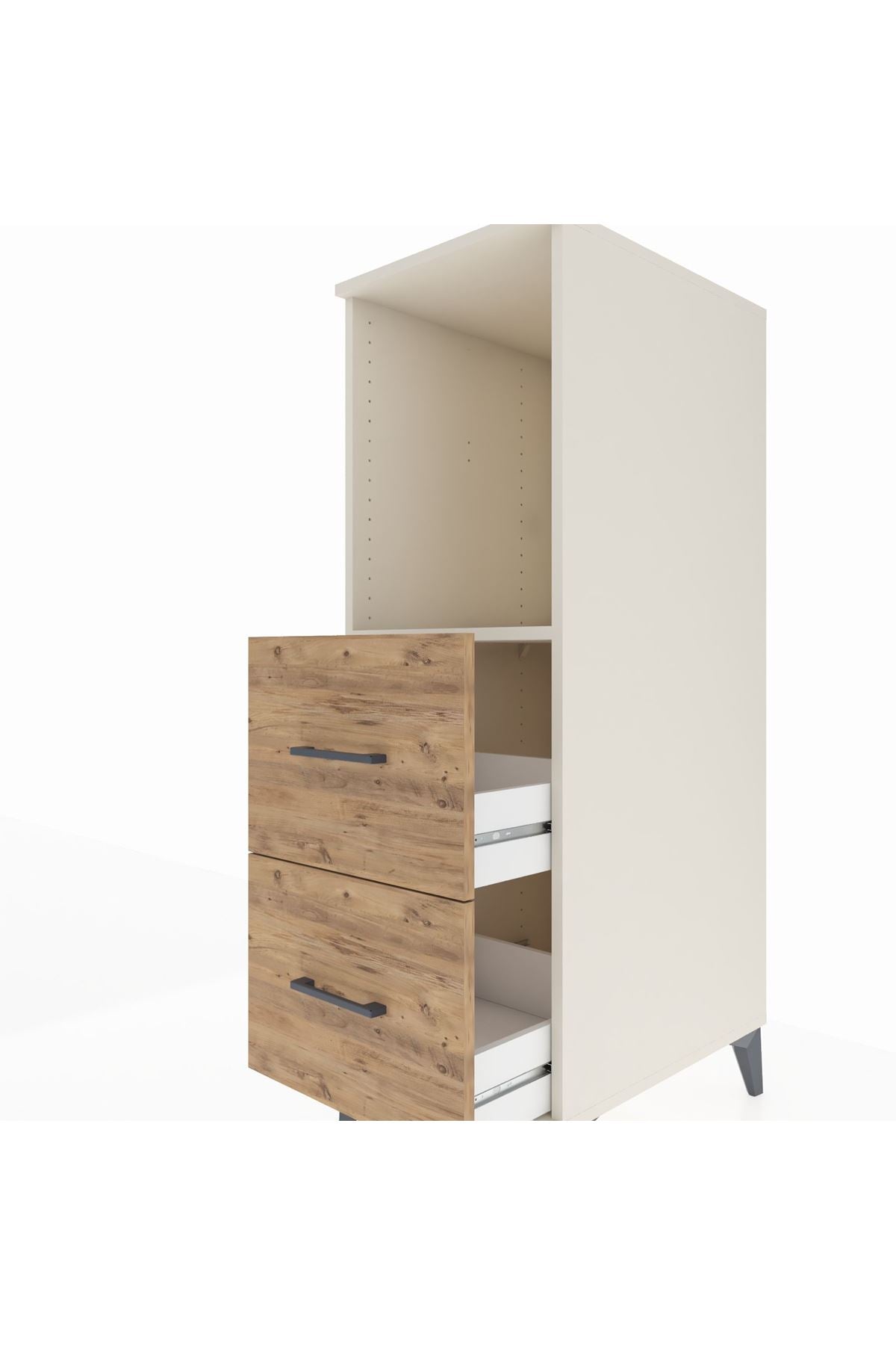 Kronos Dolap Tek Raflı 2 Çekmeceli 44x59x134 Aytaşı-Çam
