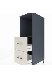 Kronos Dolap Tek Raflı 2 Çekmeceli 44x59x134 Antrasit-Aytaşı