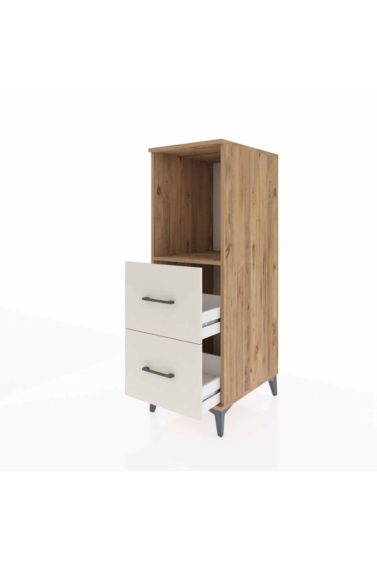 Kronos Dolap Tek Raflı 2 Çekmeceli 44x59x134 Çam-Aytaşı