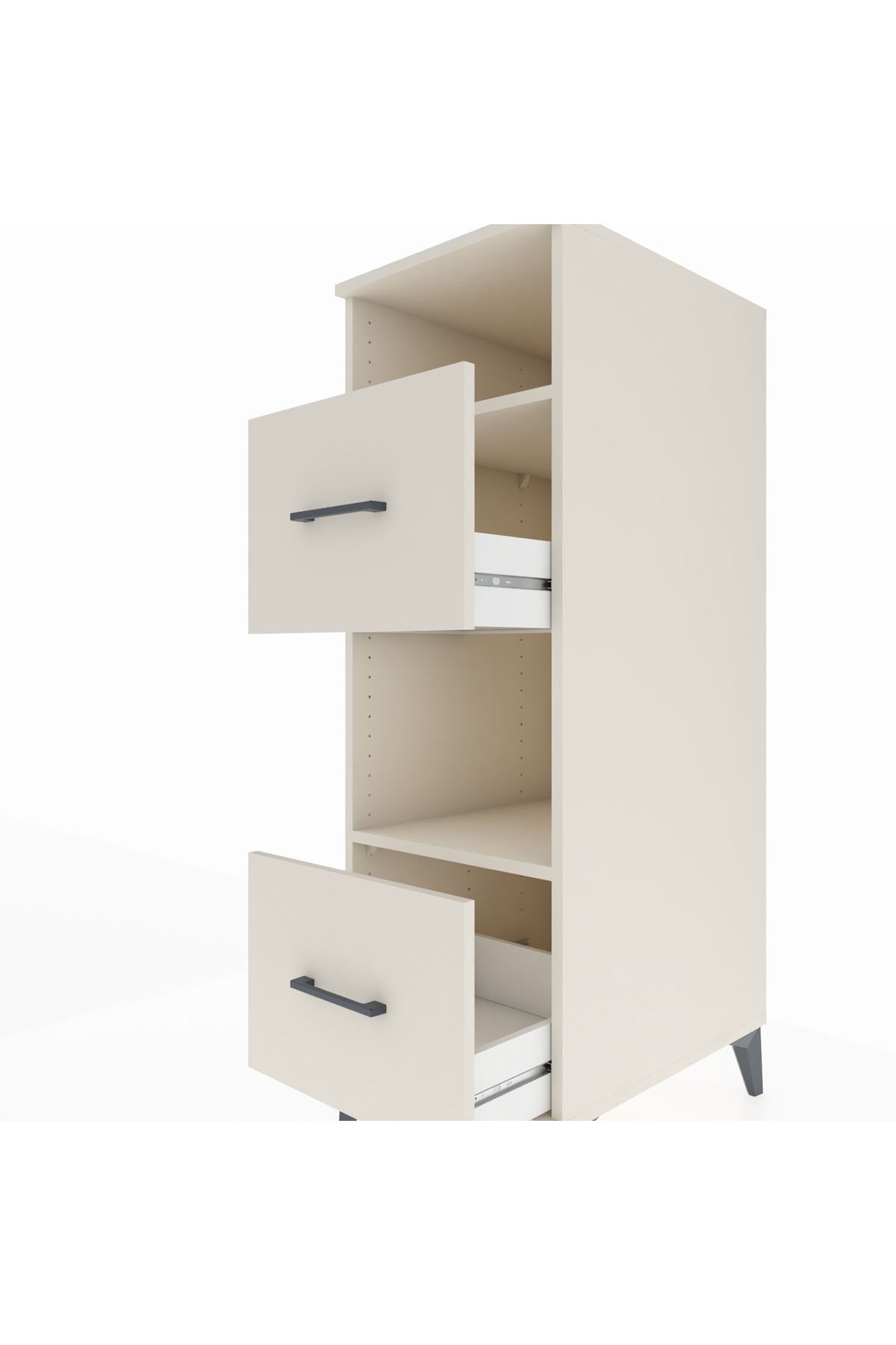 Kronos Dolap 2 Raflı 2 Çekmeceli 44x59x134 Aytaşı-Aytaşı