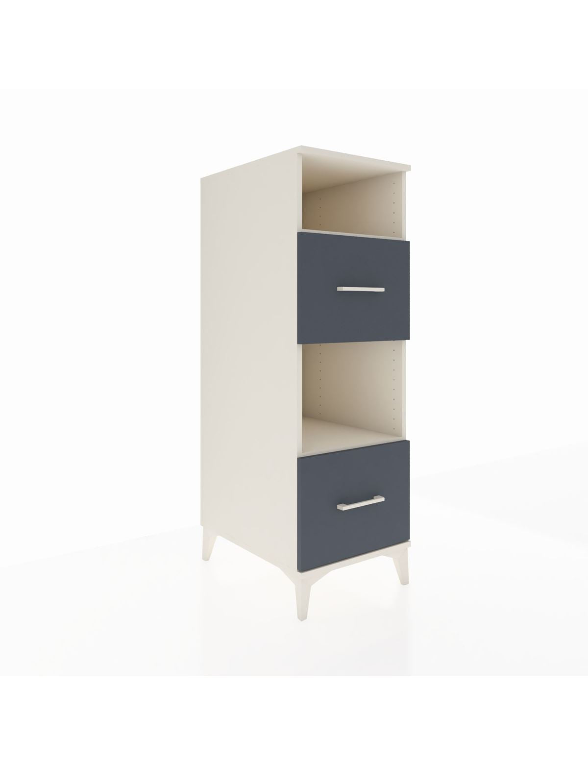 Kronos Dolap 2 Raflı 2 Çekmeceli 44x59x134 Aytaşı-Antrasit