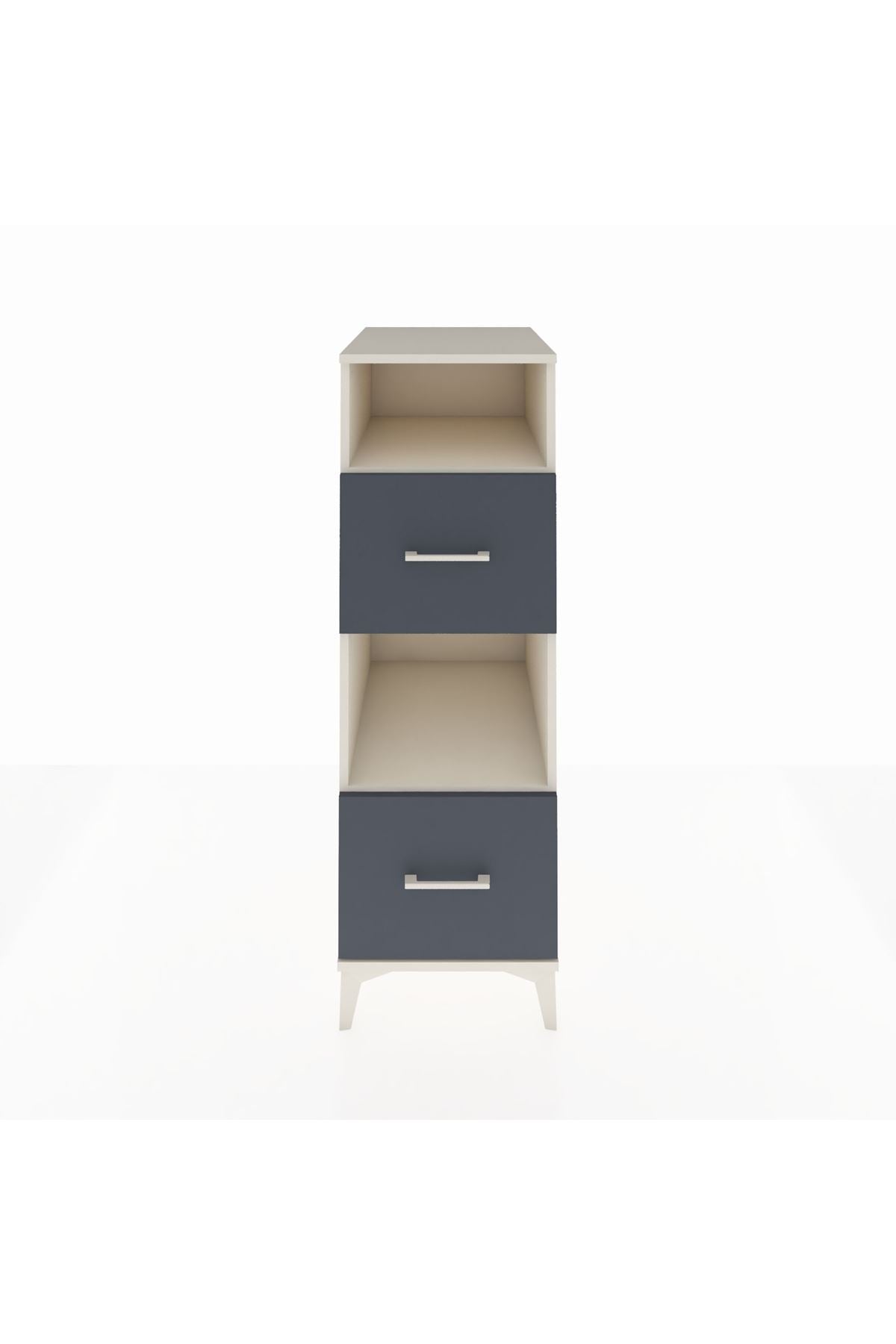 Kronos Dolap 2 Raflı 2 Çekmeceli 44x59x134 Aytaşı-Antrasit