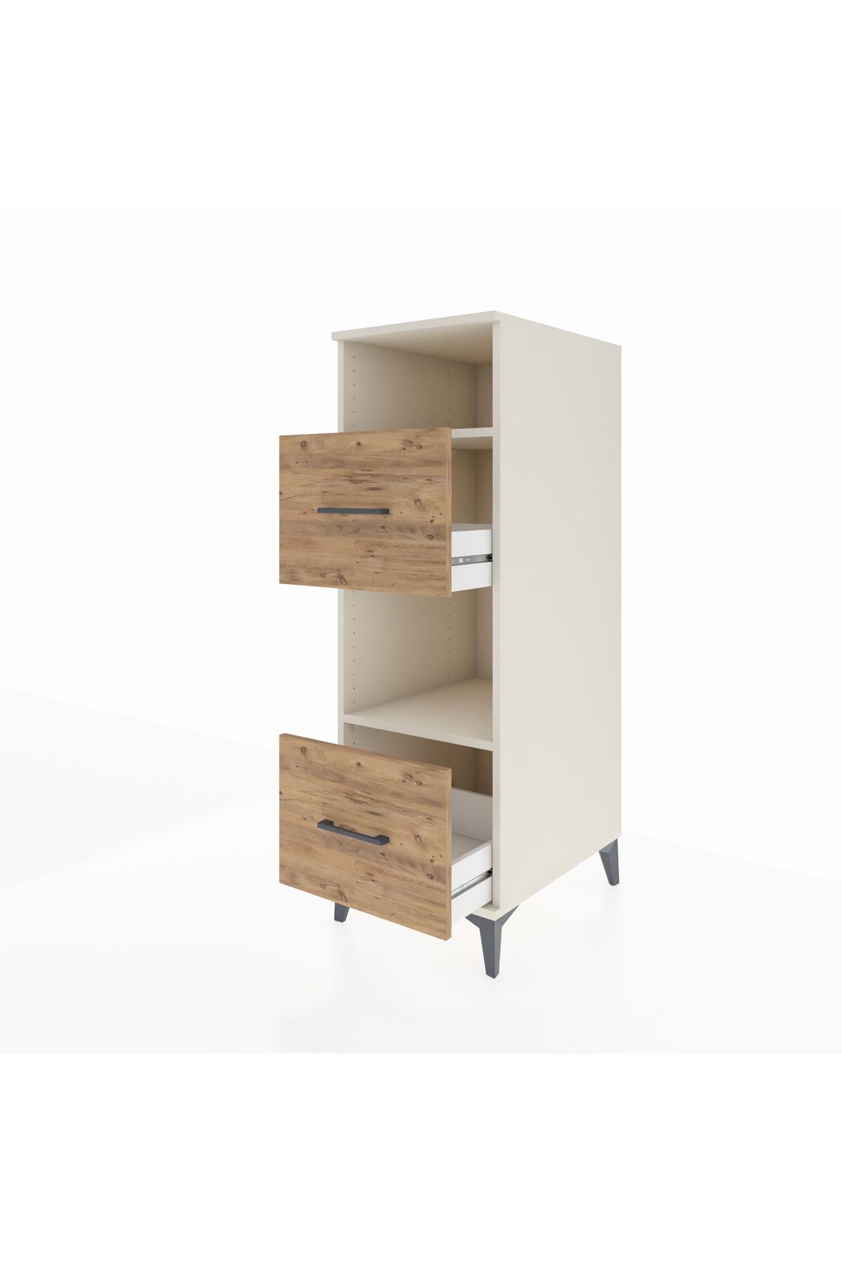 Kronos Dolap 2 Raflı 2 Çekmeceli 44x59x134 Aytaşı-Çam