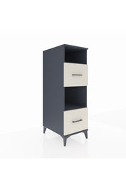 Kronos Dolap 2 Raflı 2 Çekmeceli 44x59x134 Antrasit-Aytaşı