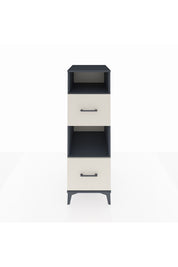 Kronos Dolap 2 Raflı 2 Çekmeceli 44x59x134 Antrasit-Aytaşı