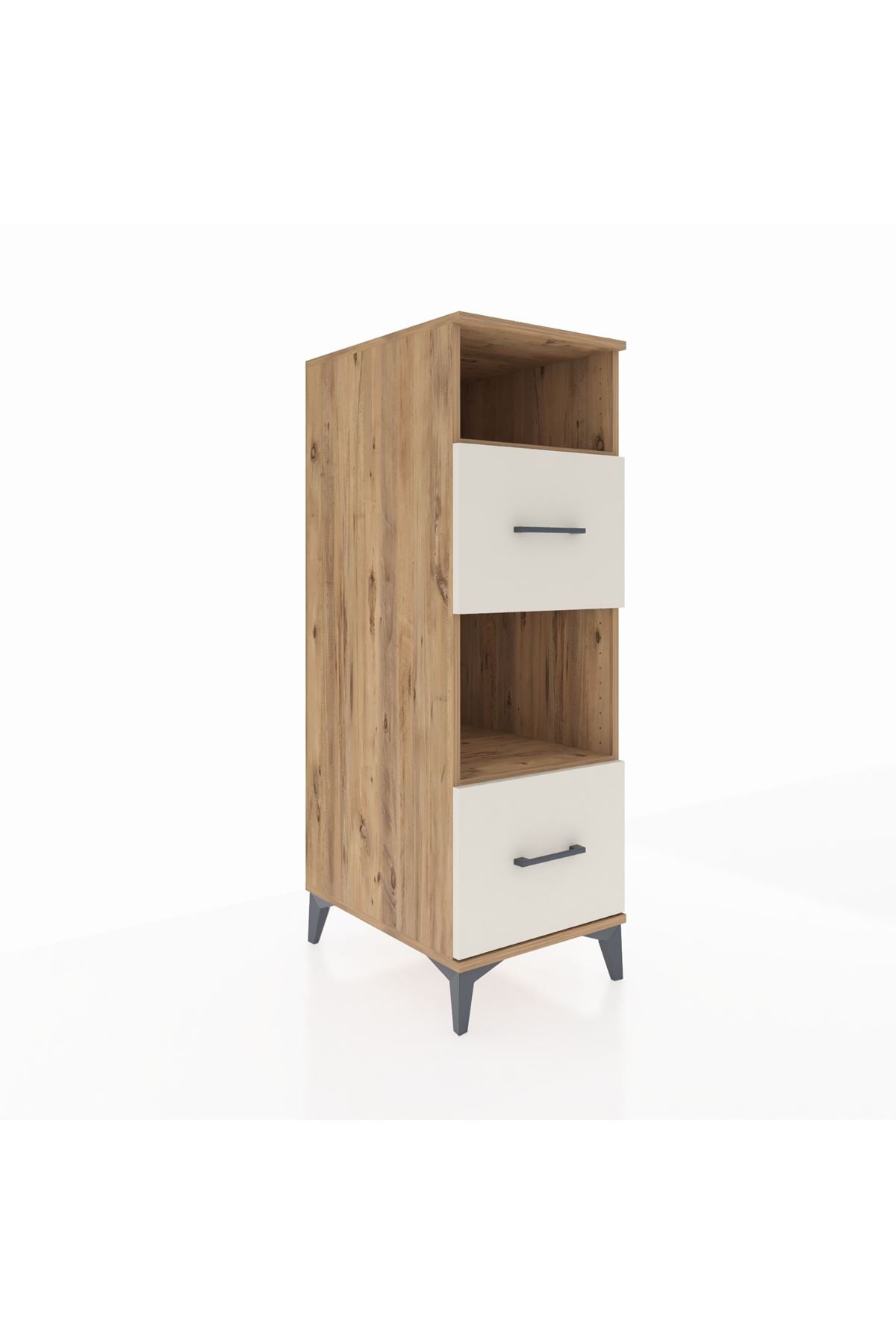 Kronos Dolap 2 Raflı 2 Çekmeceli 44x59x134 Çam-Aytaşı