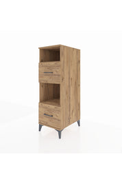 Kronos Dolap 2 Raflı 2 Çekmeceli 44x59x134 Çam-Çam