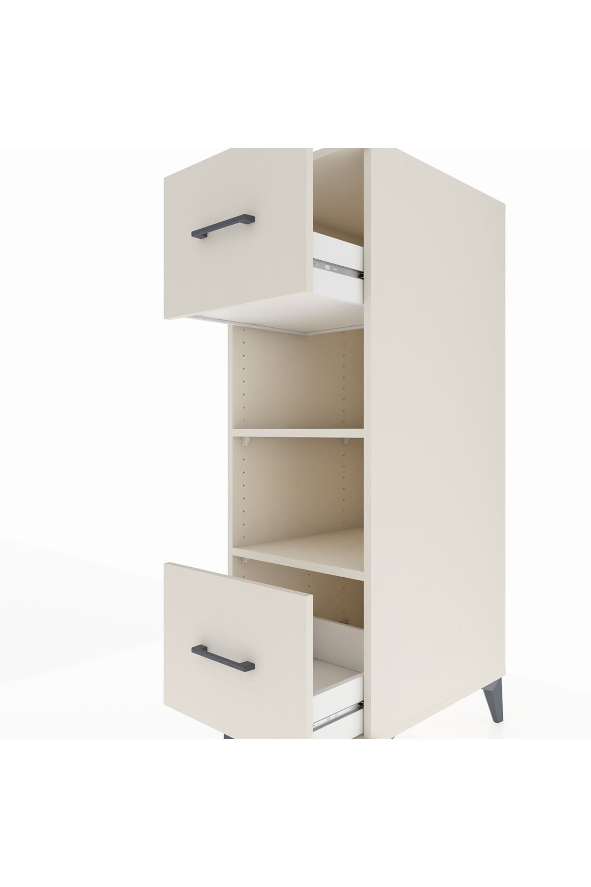 Kronos Dolap 2 Raflı 2 Çekmeceli 44x59x134 Aytaşı-Aytaşı