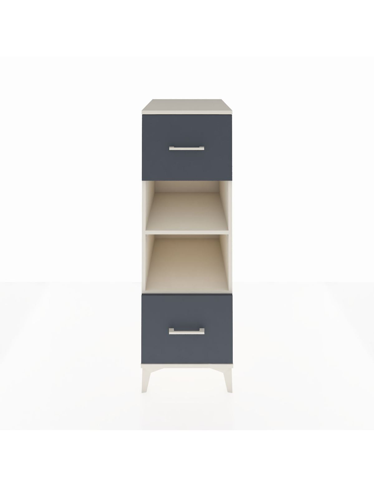 Kronos Dolap 2 Raflı 2 Çekmeceli 44x59x134 Aytaşı-Antrasit