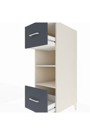 Kronos Dolap 2 Raflı 2 Çekmeceli 44x59x134 Aytaşı-Antrasit