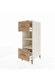 Kronos Dolap 2 Raflı 2 Çekmeceli 44x59x134 Aytaşı-Çam