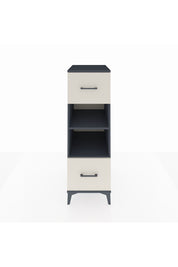Kronos Dolap 2 Raflı 2 Çekmeceli 44x59x134 Antrasit-Aytaşı