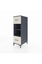 Kronos Dolap 2 Raflı 2 Çekmeceli 44x59x134 Antrasit-Aytaşı