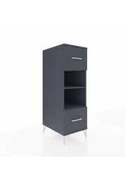 Kronos Dolap 2 Raflı 2 Çekmeceli 44x59x134 Antrasit-Antrasit