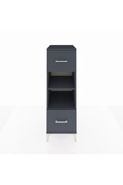 Kronos Dolap 2 Raflı 2 Çekmeceli 44x59x134 Antrasit-Antrasit