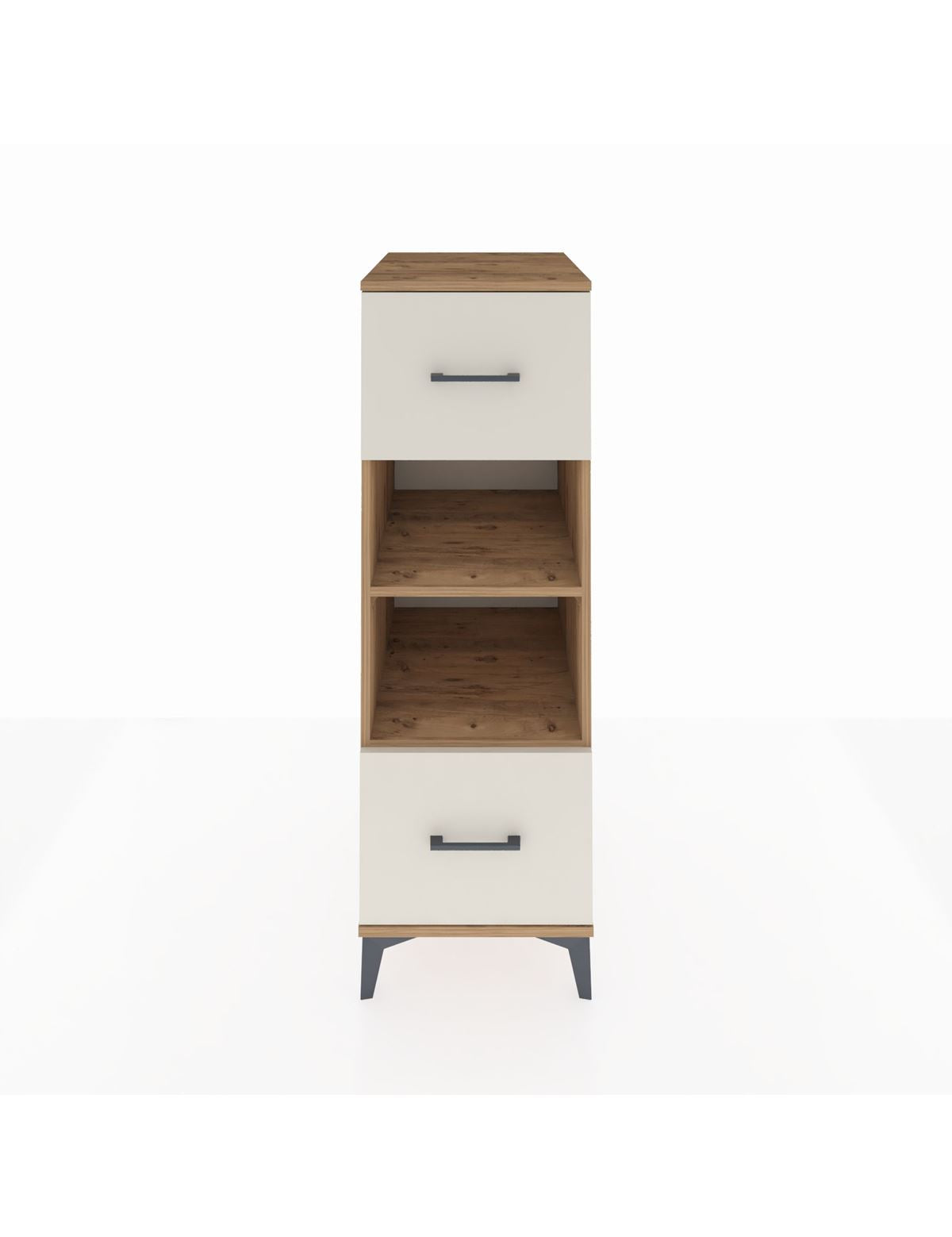 Kronos Dolap 2 Raflı 2 Çekmeceli 44x59x134 Çam-Aytaşı