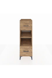 Kronos Dolap 2 Raflı 2 Çekmeceli 44x59x134 Çam-Çam