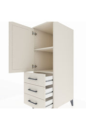 Kronos Dolap 2 Raflı 3 Çekmeceli Tek Kapaklı 44x59x134 Aytaşı-Aytaşı