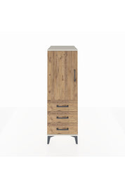 Kronos Dolap 2 Raflı 3 Çekmeceli Tek Kapaklı 44x59x134 Aytaşı-Çam