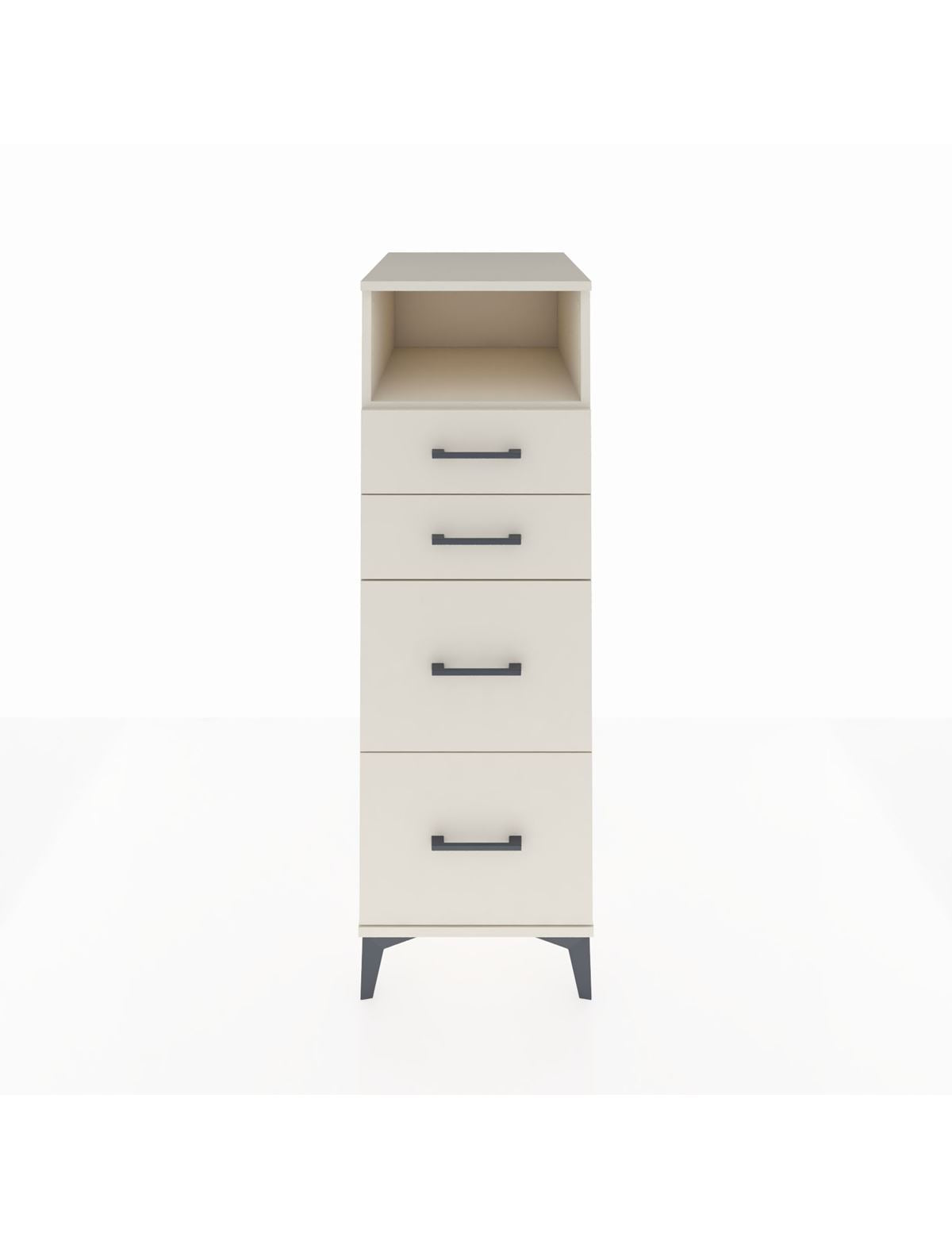 Kronos Dolap Tek Raflı 4 Çekmeceli 44x59x134 Aytaşı-Aytaşı