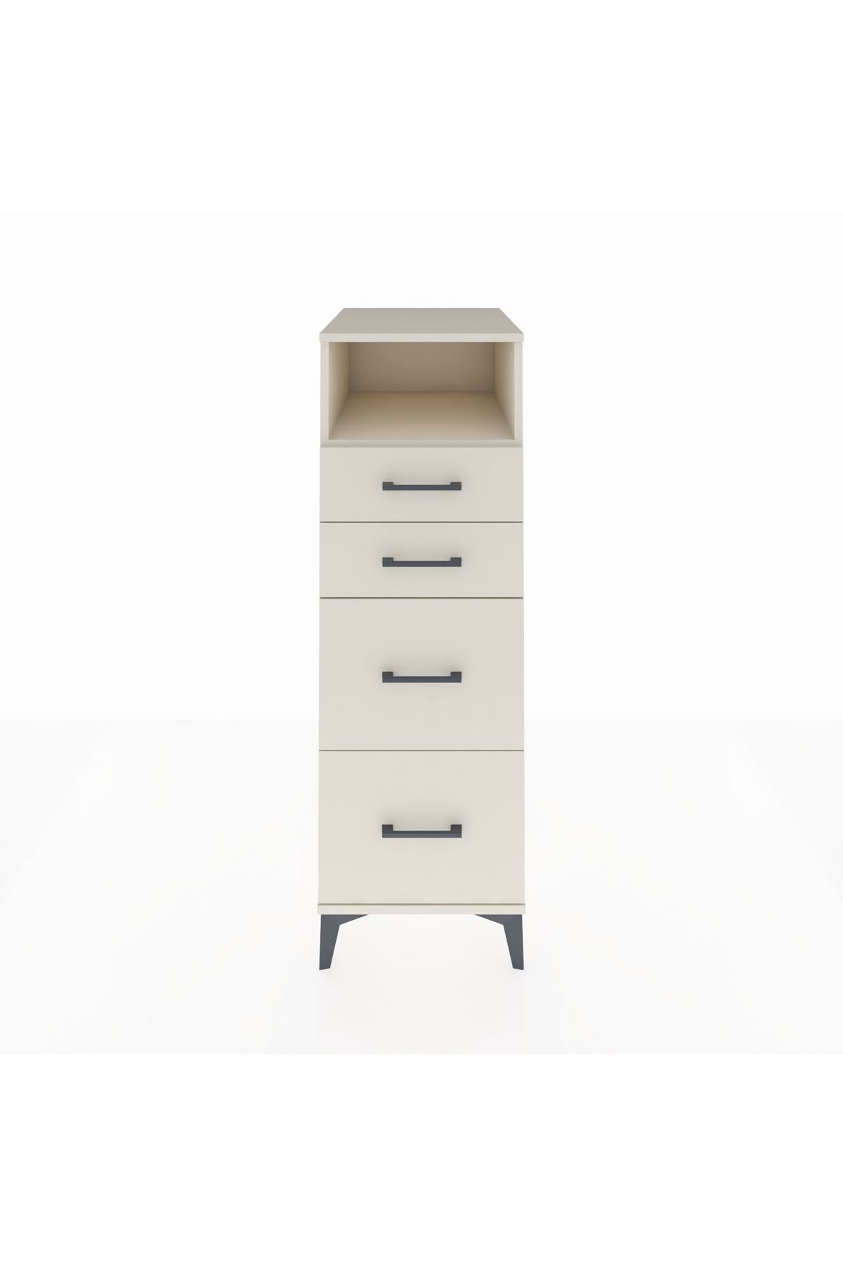 Kronos Dolap Tek Raflı 4 Çekmeceli 44x59x134 Aytaşı-Aytaşı