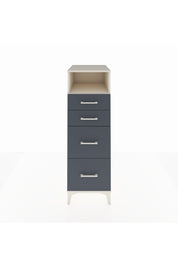 Kronos Dolap Tek Raflı 4 Çekmeceli 44x59x134 Aytaşı-Antrasit