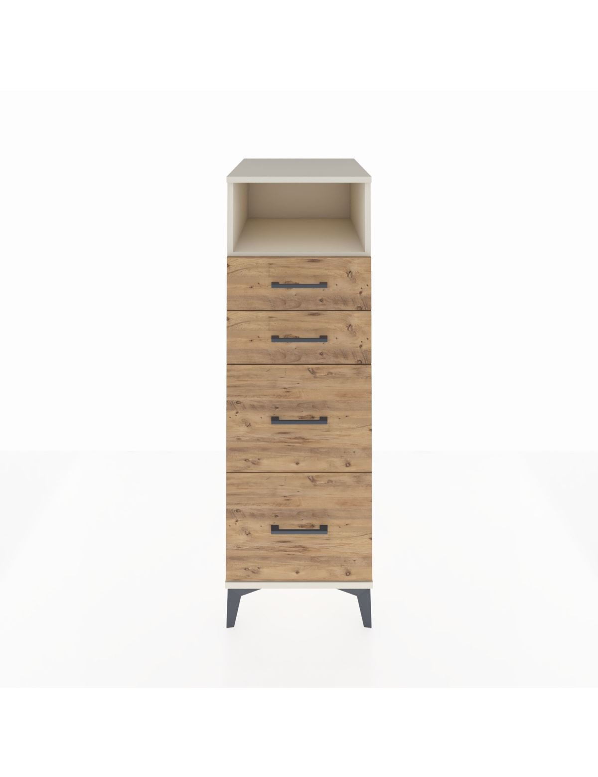 Kronos Dolap Tek Raflı 4 Çekmeceli 44x59x134 Aytaşı-Çam