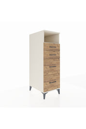 Kronos Dolap Tek Raflı 4 Çekmeceli 44x59x134 Aytaşı-Çam
