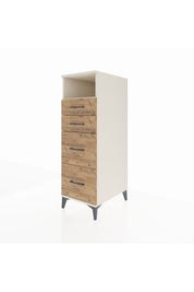 Kronos Dolap Tek Raflı 4 Çekmeceli 44x59x134 Aytaşı-Çam