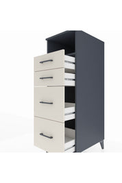 Kronos Dolap Tek Raflı 4 Çekmeceli 44x59x134 Antrasit-Aytaşı